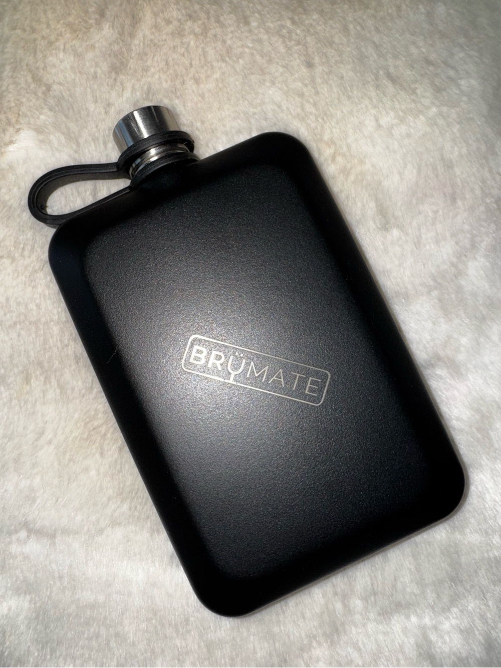 NEW! BRUMATE Matte Black 8 ounce Canteen Flask (No Silicone Sleeve) NWOT